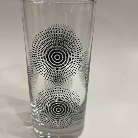 Set of 3 Libbey Royal Norfolk Starburst Atomic Glass Tumblers - 16 oz - Vintage - Picture 3 of 13